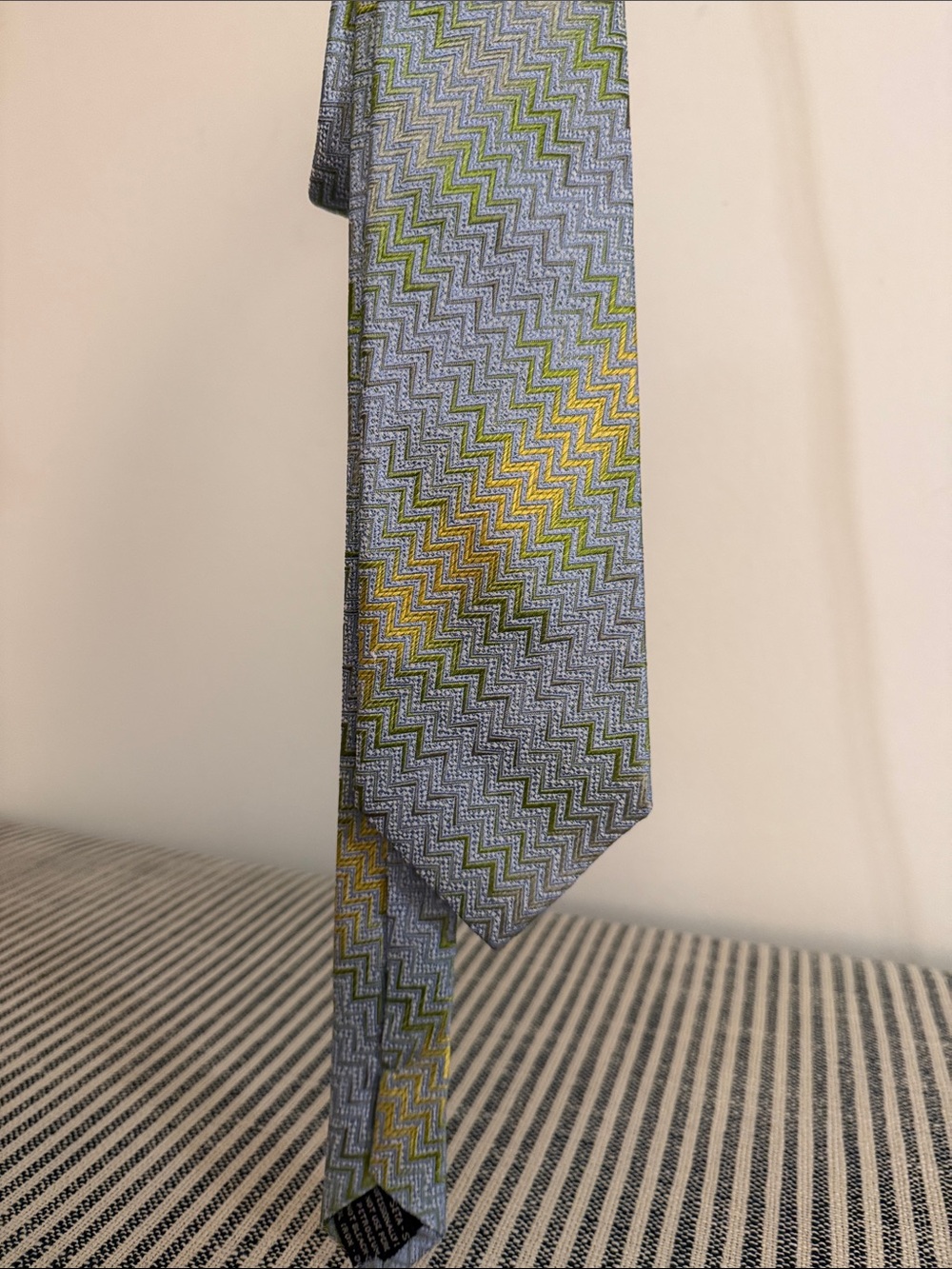 Gorgeous NWT Missoni Men's Cravatte Silk Tie in Blue/green